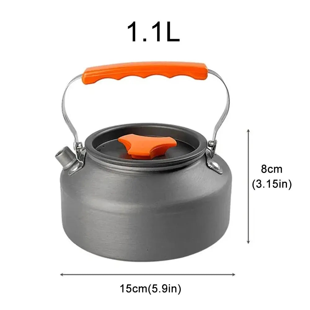 1.1L Camping Water Kettle – Lightweight Aluminum Alloy Kettle for Outdoor Adventures