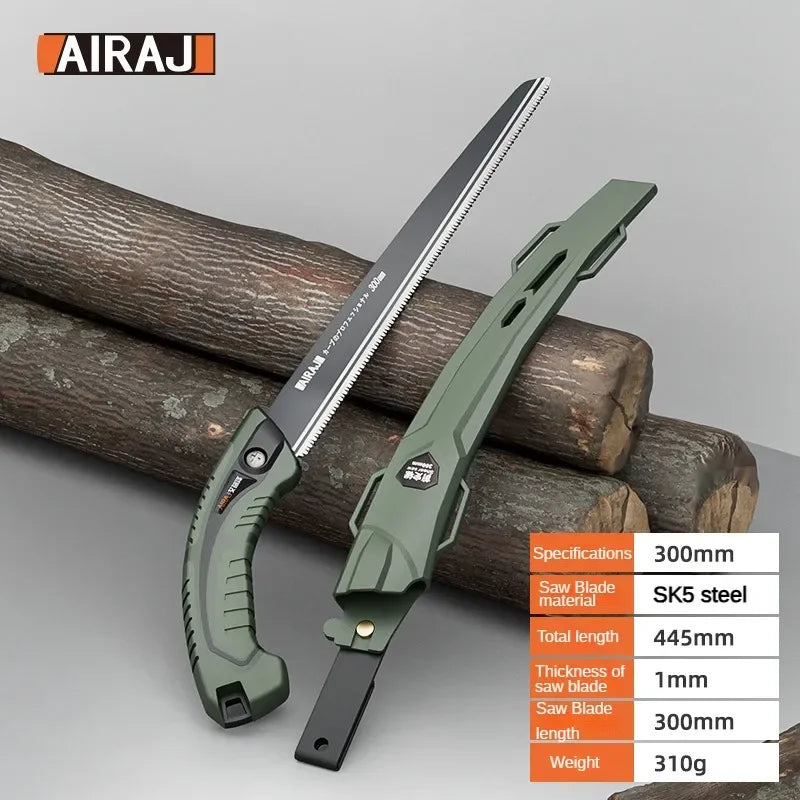 AIRAJ Japanese Style Hand Saw – Precision Cutting for Woodworking & Gardening