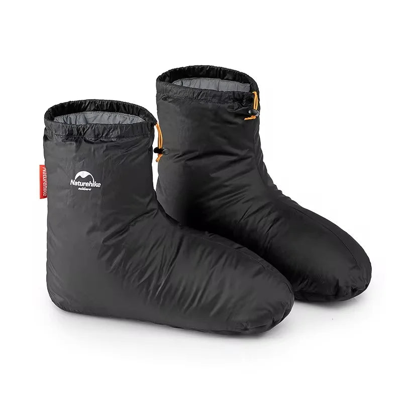 Naturehike Goose Down Slipper Boots – Waterproof, Windproof Thermal Footwear for Winter Camping, Hiking & Fishing