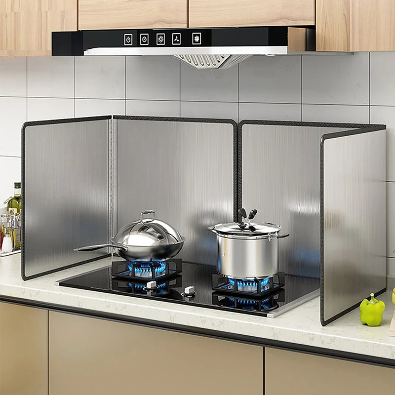 Stainless Steel Oil Splatter Guard - Grease Splatter Screen | Perfect for Frying & Cooking | Gas Stove Protection