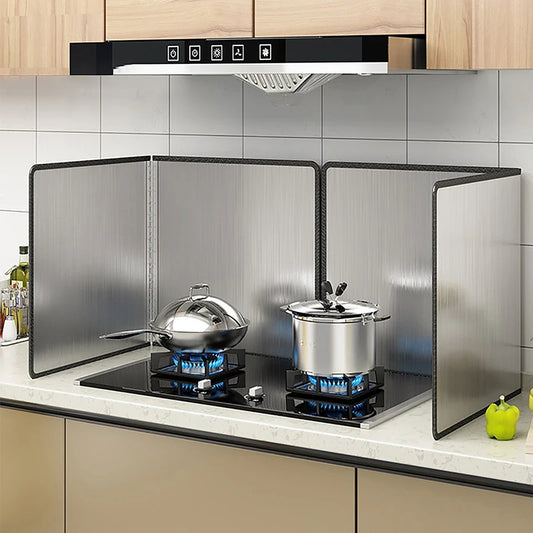 Stainless Steel Oil Splatter Guard - Grease Splatter Screen | Perfect for Frying & Cooking | Gas Stove Protection