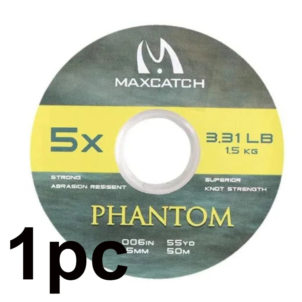 Maximumcatch Fly Fishing Tippet Line - Nylon Tippet Material – Clear Color | 25M / 50M | 0X–7X