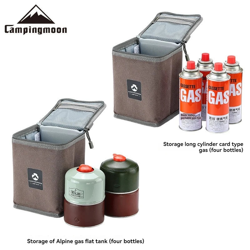 CAMPINGMOON Foldable Canvas Storage Bag – Handheld Gear Organizer for Fuel Cylinders
