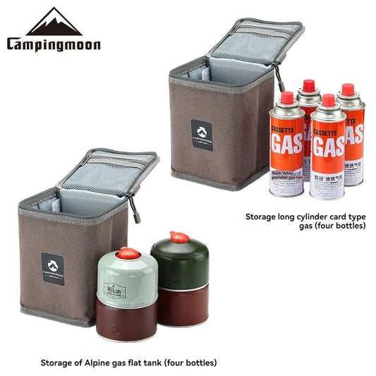 CAMPINGMOON Foldable Canvas Storage Bag – Handheld Gear Organizer for Fuel Cylinders