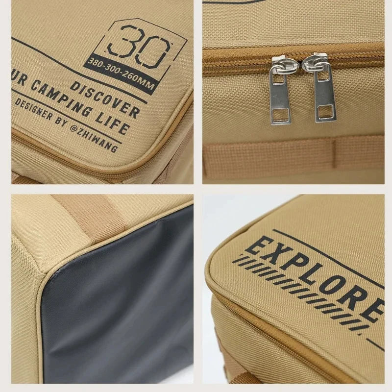 30L Tactical Camping Storage Bag – Insulated Folding Box for Field Gear