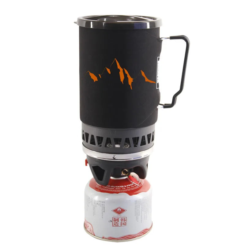Outdoor Gas Stove Cooking System Set – 1400ml Energy-Saving Design