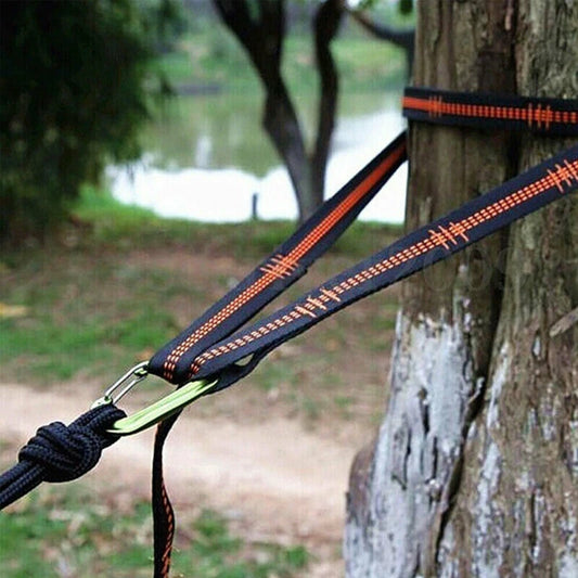 2Pcs Heavy-Duty Hammock Straps – 600lbs Breaking Strength Polyester Belt