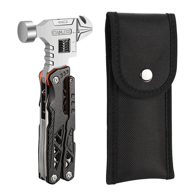 Multifunctional Wrench Hammer – All-in-One Outdoor Camping & Emergency Tool