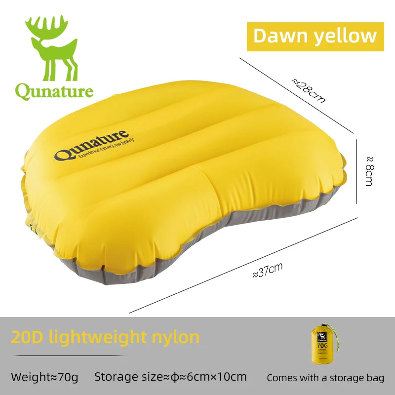 Qunature Inflatable Camping Pillow – Lightweight & Comfortable Camp Pillow