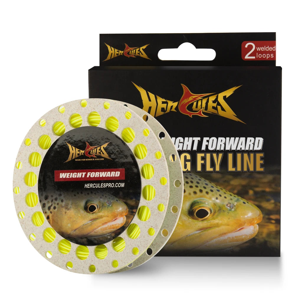 HERCULES Fly Fishing Line – Floating Weight Forward (WF) with Double Welded Loops