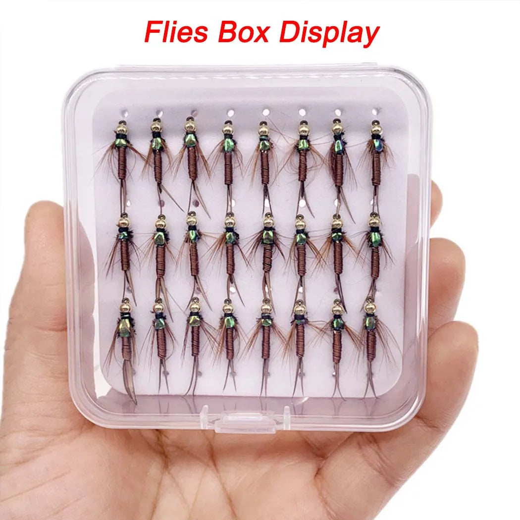 Fast Sinking Tungsten Bead Head Nymph – 6/12/24 Pcs Box