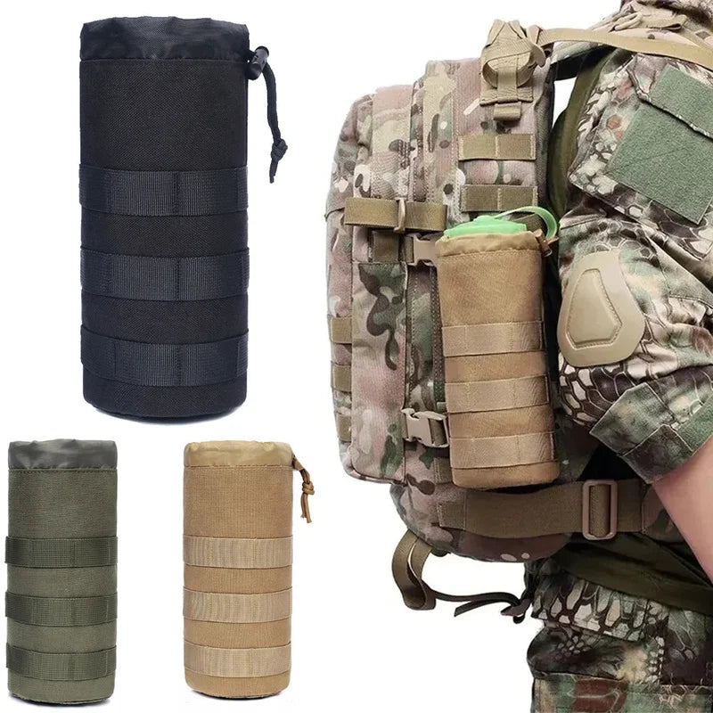 Tactical MOLLE Water Bottle Bag – Rugged Outdoor Pouch Holder for Travel, Camping, Hiking, Cycling, Fishing & Hunting