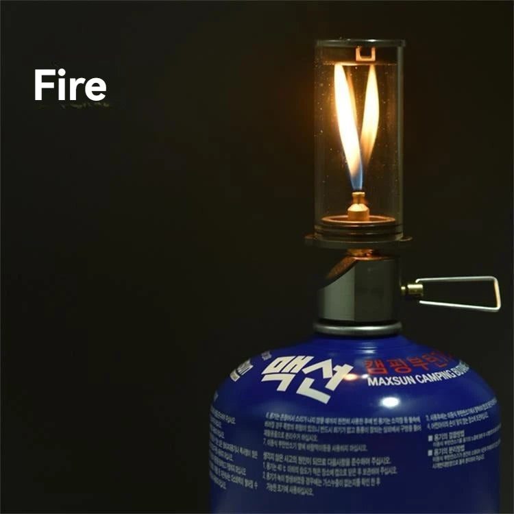 Dreamlike Candlelight Gas Lamp – Windproof Glow for the Wild