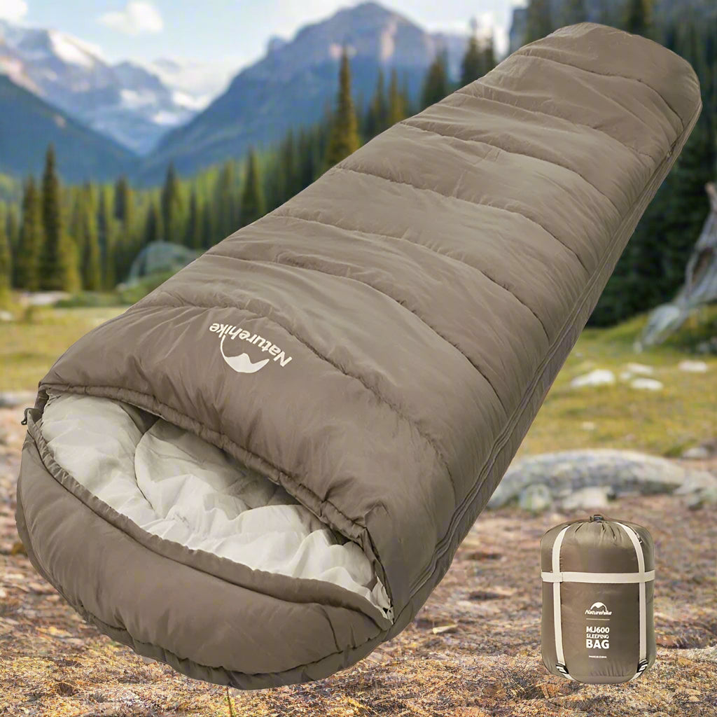 Naturehike MJ Series Winter Sleeping Bags – MJ300 (-1°C) & MJ600 (-12°C) Lightweight Mummy Sleeping Bags for Camping & Hiking