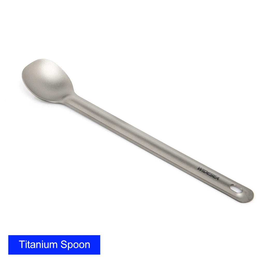 Titanium Spork & Spoon – Ultralight Tableware for Outdoor Dining