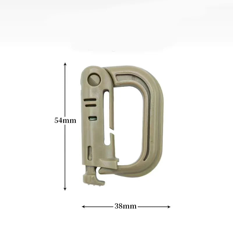 Tactical D-Ring Grimlock Carabiner Clip – Secure MOLLE Attachment for Military & Outdoor Gear