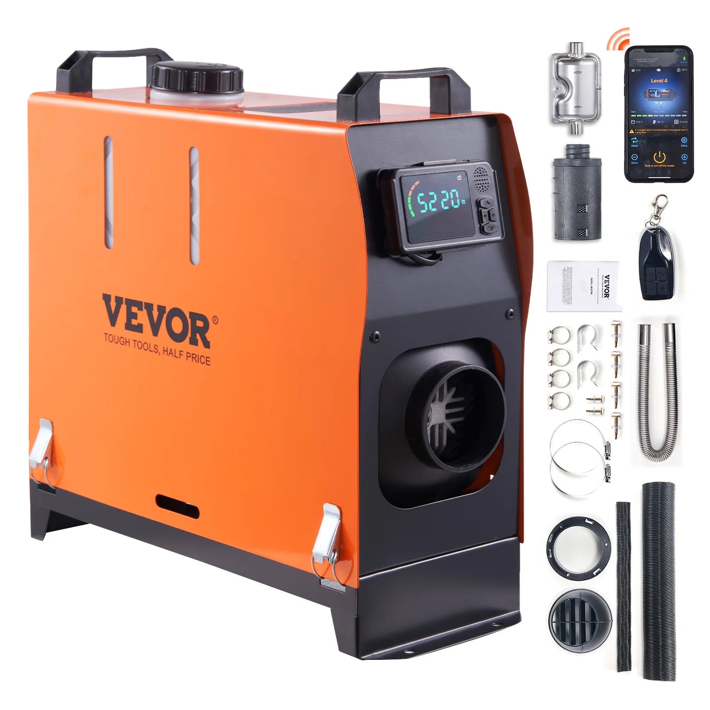 8KW Diesel Heater 12V with Bluetooth – Powerful, Efficient Heating for Any Adventure